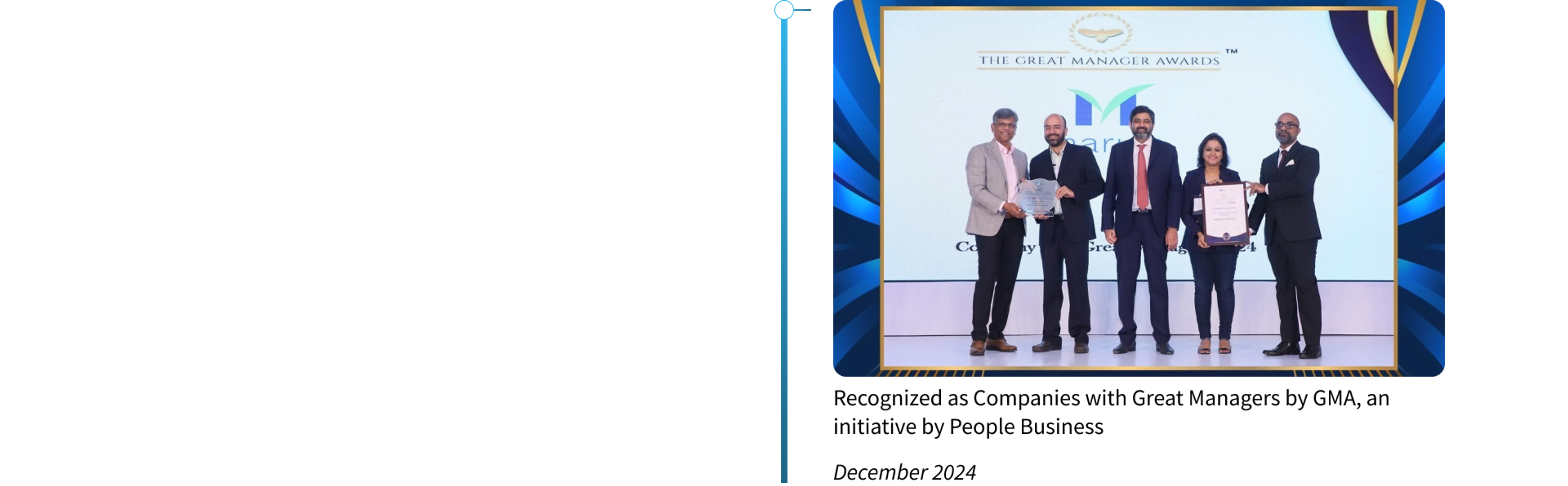 Recognized as Companies with Great Managers by GMA, an initiative by People Business